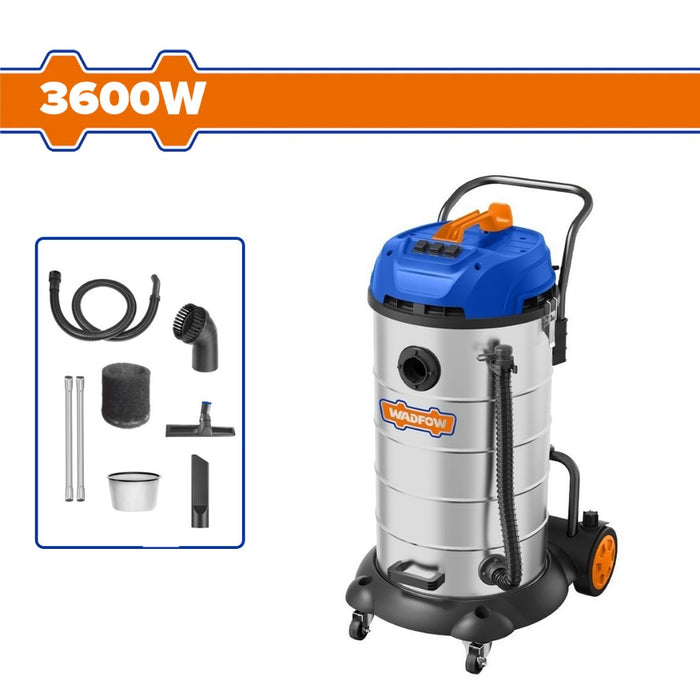 BUILDMATE Wadfow 3600W Wet & Dry Vacuum Cleaner 90L Capacity Household Floor WVR5A90 - WPT
