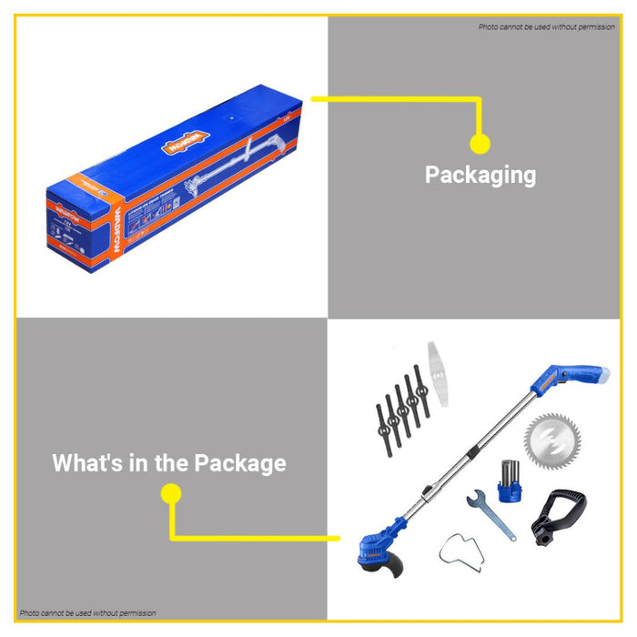 BUILDMATE Wadfow 12V Lithium-Ion Cordless Grass Trimmer Lawn Mower Electric Wacker  WGTS512 - WCPT