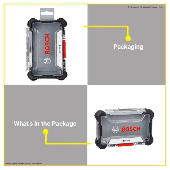 BUILDMATE Bosch Empty Case MEDIUM | LARGE Toolbox Organizer Storage for Screwdriver Drill Bits - BAX