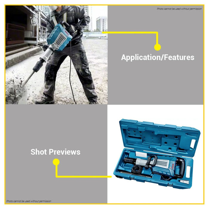 BOSCH 1750W Demolition Hammer 28J / 41J Jackhammer Chipping Gun Concrete Breaker •BUILDMATE• BPT