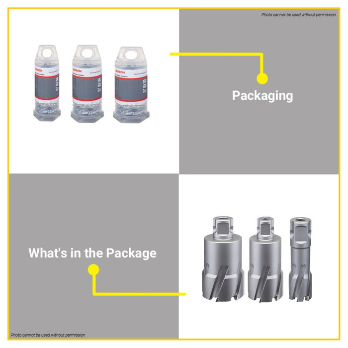 BOSCH TCT Annular Cutter 14MM - 40MM x 50MM Tungsten Carbide Tip with Universal Shank  • BUILDMATE• BAX