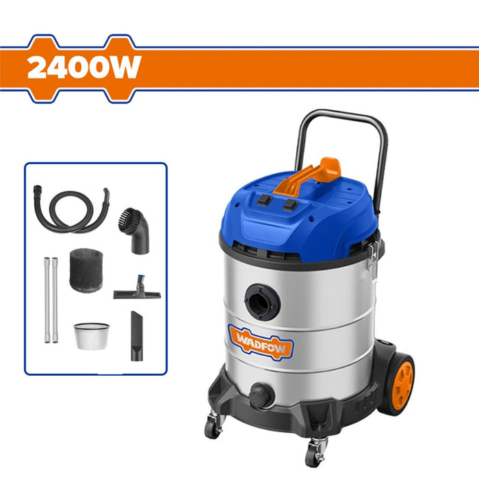 BUILDMATE Wadfow 2400W Wet & Dry Vacuum Cleaner 60L Capacity Household Floor WVR5A60 - WPT