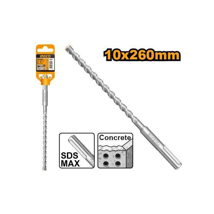 BUILDMATE Ingco 10-16mm (260mm) SDS Max Hammer Drill Bits Carbide Tips SOLD PER PIECE - IHT