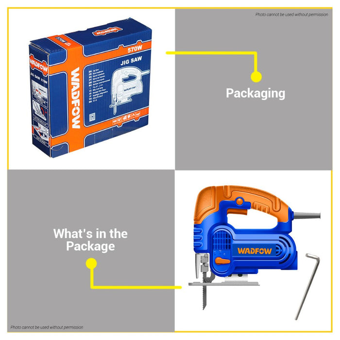 BUILDMATE Wadfow Electric Jigsaw 570W Wood Cutter Machine Woodworking Power Tools WJS15571 - IPT
