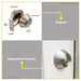 BUILDMATE Wadfow Door Knobs with Single / Double Cylinder Deadbolt Lockset Keyed Alike Entance Lock WUE1501 / WUE1502 - WHT