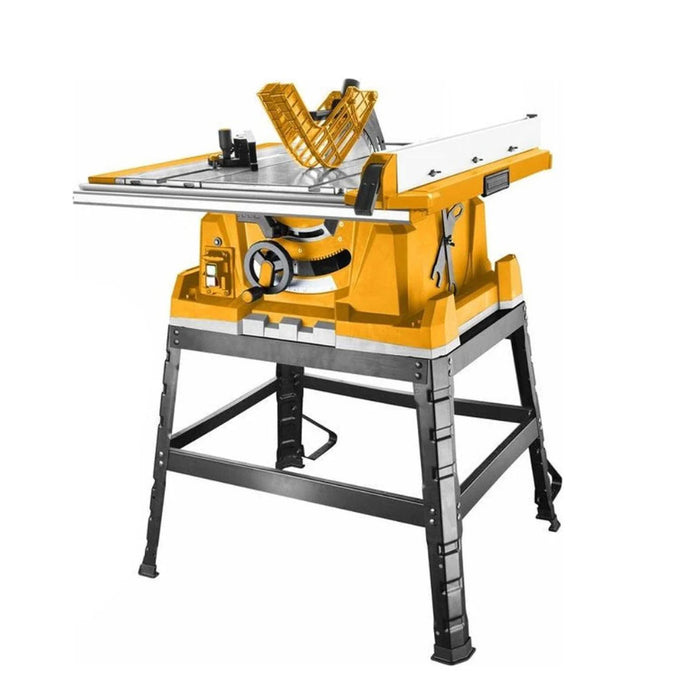BUILDMATE Ingco 2600W Table Saw Machine with Extension Table Jobsite Woodworking Stand TS26005 - IPT