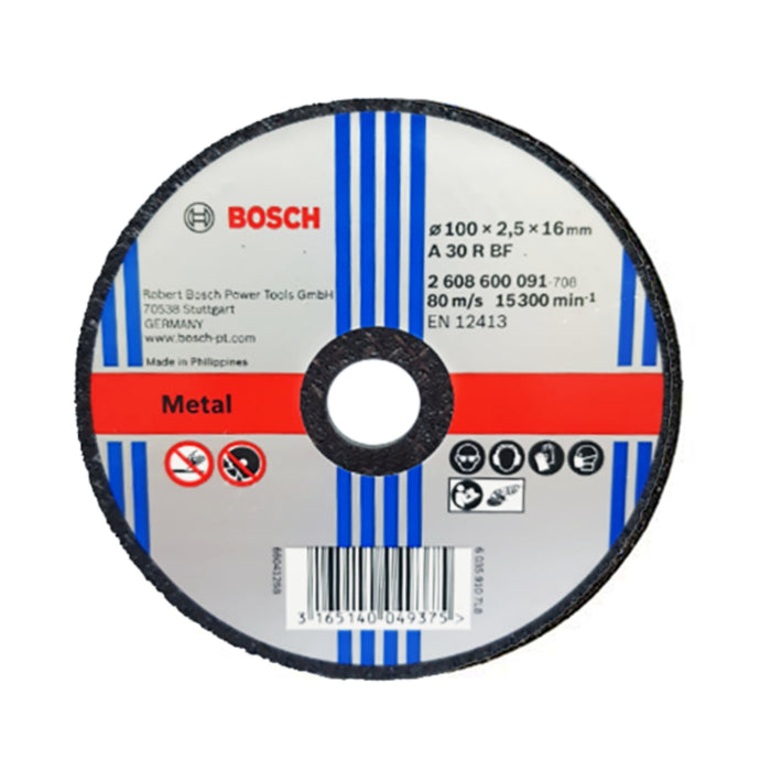 BUILDMATE Bosch 4" Inch Flat Mild Steel Cutting Disc Blade for Metal Cutter Grinding 2608600091 BAX