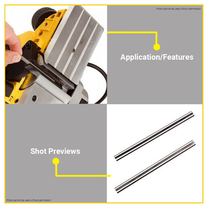 BUILDMATE Powerhouse 82MM Thickness Planer Blades Speed Steel Planning Knife for Wood PH-TPB-82 PTAA