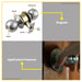 BUILDMATE WADFOW Cylindrical Door Knob Set Entrance / Privacy Function Lockset Door Lock Knobset SOLD PER SET WQH1501 / WQH1502 - WHT
