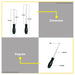 BUILDMATE Nicholson Flat Screwdriver 6.5 x 150MM | 200MM Magnetic Slotted Flathead Repair Hand Tools