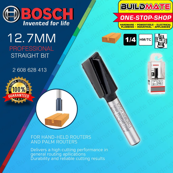 BUILDMATE Bosch Router Straight Bit 1/4