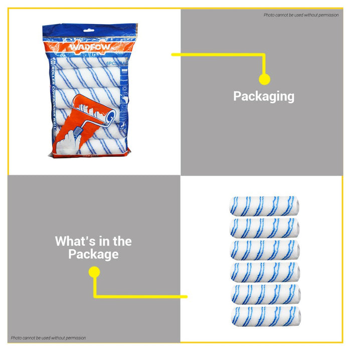 BUILDMATE Wadfow 9" Inch Foam Paint Roller for Painting Walls Floors Ceilings 230MM WCB5902 WHT