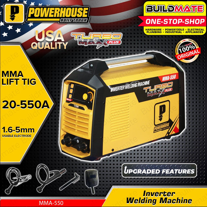 POWERHOUSE Turbomaxx Synergic Inverter Type 250A - 550A Industrial Welding Machine - PHWM