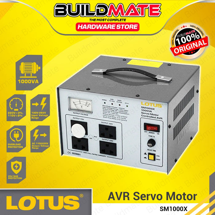 BUILDMATE Lotus AVR Servo Motor Type Control 500VA - 3000VA Automatic Voltage Regulator - LPT