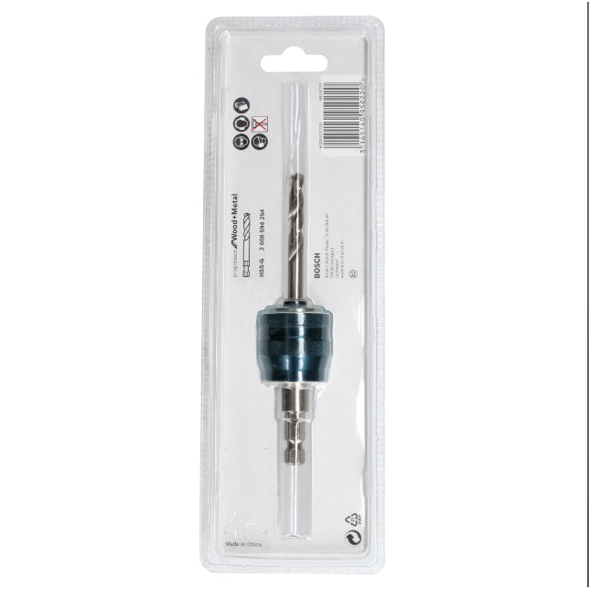 BUILDMATE Bosch 8.7MM Power Change Plus Adapter Mandrel HSS-G for Hole Saws 16-210mm 2608594253 BAX