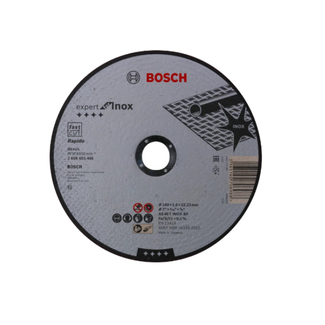 BUILDMATE Bosch 180MMx3MM MPP Expert for INOX Cutting Disc Blade for Metal Cutter 2608603406 - BAX