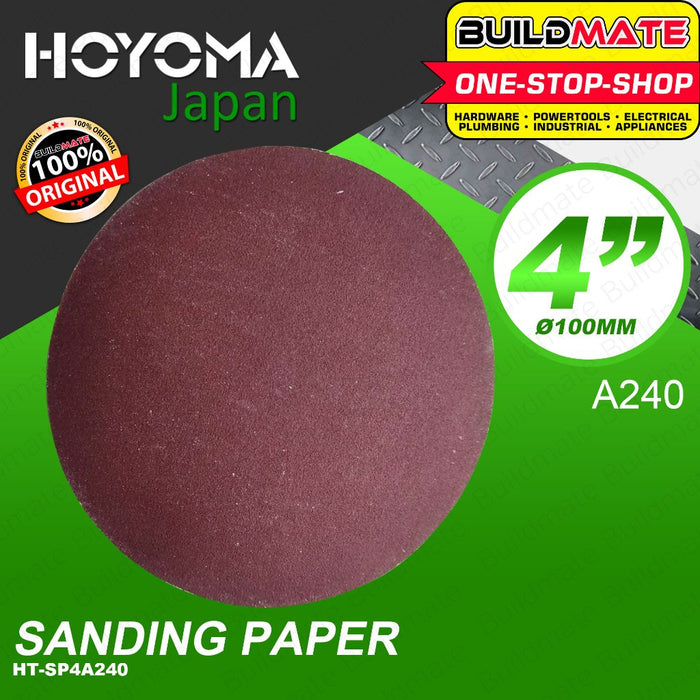 BUILDMATE Hoyoma Sanding Disc Fiber Abrasive GRIT# 24 - 240 Polishing Sandpaper Grinding for Wood SOLD PER PIECE