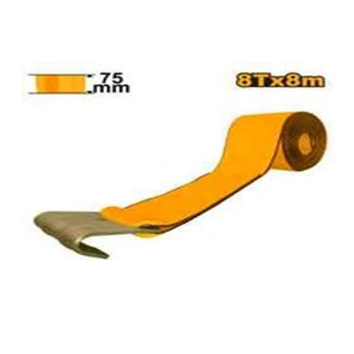 BUILDMATE Ingco Winch Strap with Flat Steel Hook for Boat, Truck, Jet Ski and Trailer HWSP0808 - IHT