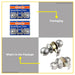 BUILDMATE WADFOW Cylindrical Door Knob Set Entrance / Privacy Function Lockset Door Lock Knobset SOLD PER SET WQH1501 / WQH1502 - WHT