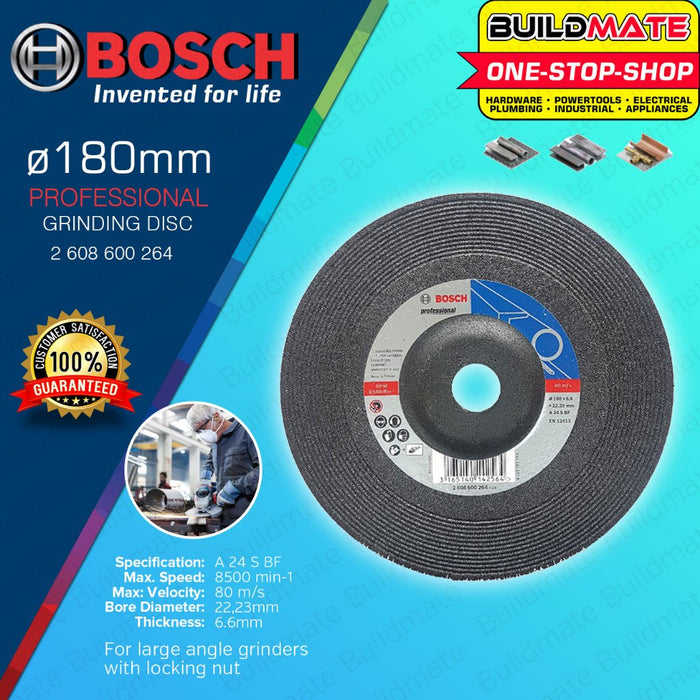 BUILDMATE Bosch Offset Grinding Disc 5" / 7" / 9" Inch Mild Steel Blade for Metal Angle Grinder BAX