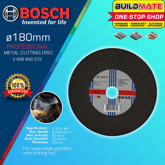 BUILDMATE Bosch Expert for Metal Cutting Disc 125MM / 180MM / 230MM for Angle Grinders Blade - BAX