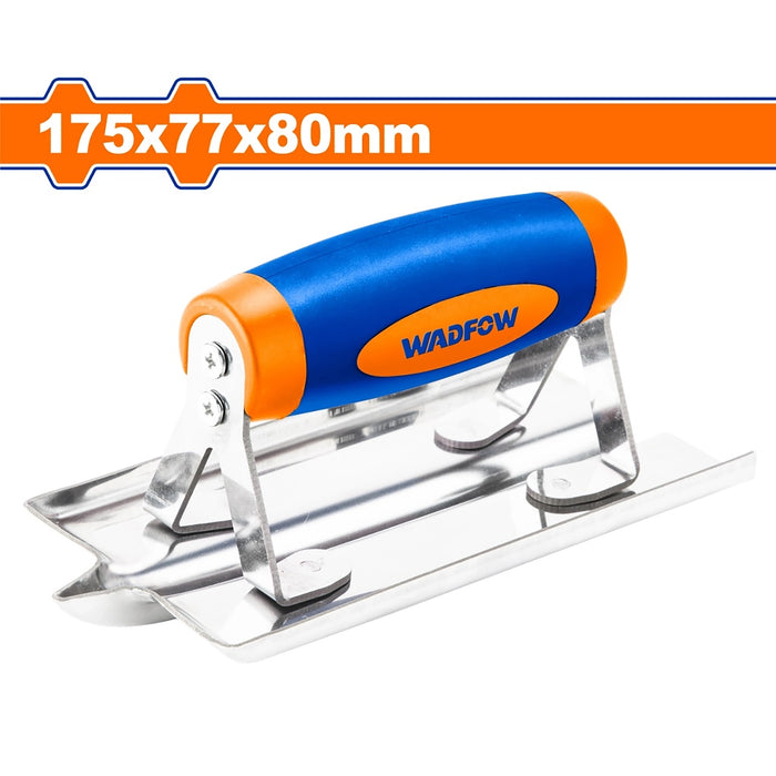 BUILDMATE Wadfow 175x77x80mm Stainless Steel Concrete Plastic Handle Grooving Trowel WPE3317 - WHT