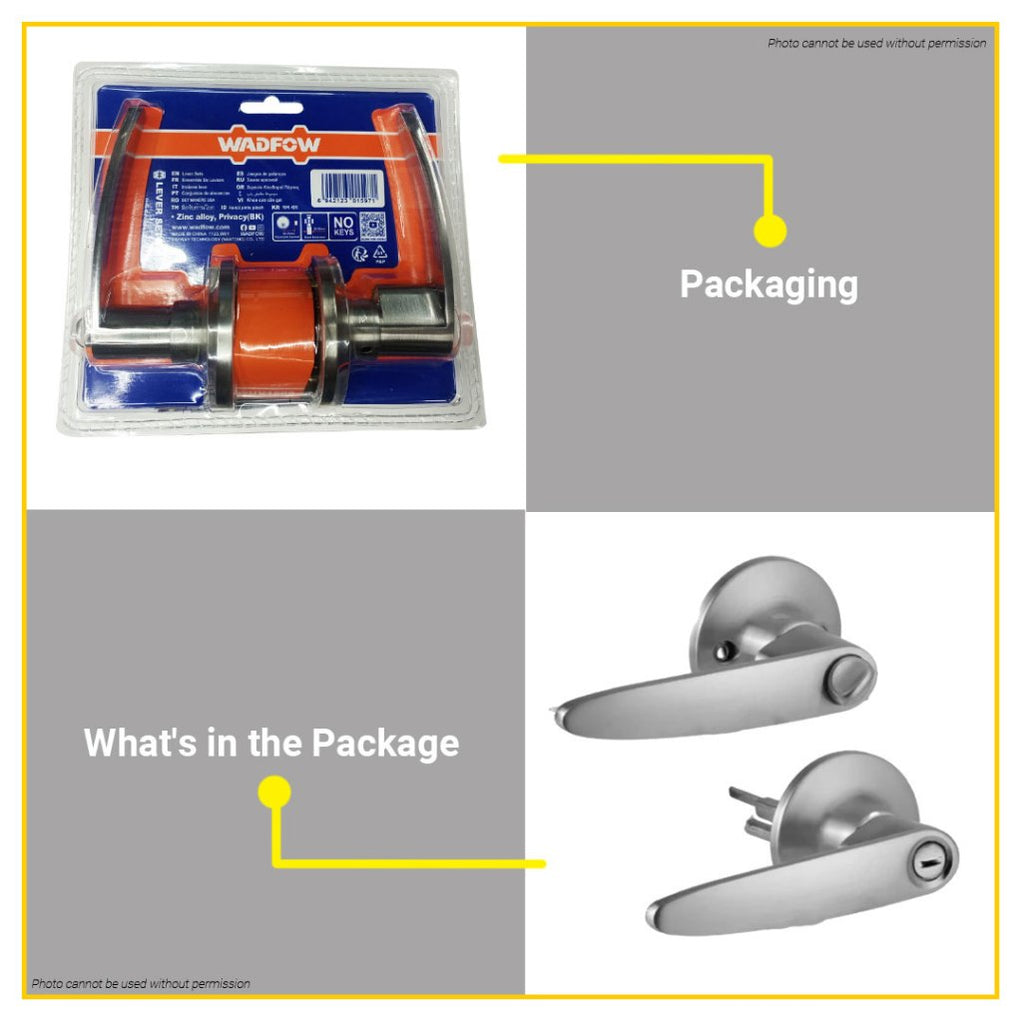 BUILDMATE Wadfow Lever Sets Doorknob Privacy Function Leverset Entranc ...