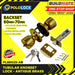 BUILDMATE Pololock Tubular Knobset Entrance Doorknob Keyed Entry Door Lock Twist Type w/ Key PL88025