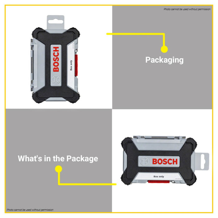 BUILDMATE Bosch Empty Case MEDIUM | LARGE Toolbox Organizer Storage for Screwdriver Drill Bits - BAX