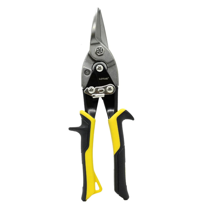 Buildmate x LOTUS 10" Straight Aviation Snips CRV Steel Serrated Blade LTHT255SA LHT
