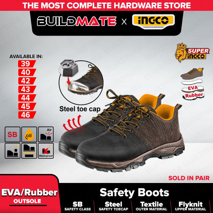 Buildmate x ING Safety Boots SSH82SB | Steel Toe, Flyknit Upper, EVA/Rubber Sole, SB IHT
