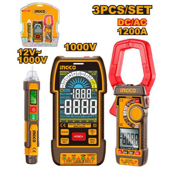 Buildmate x INGCO Electrical Test Kit Multimeter Clamp Meter Detector COS24069 IPT