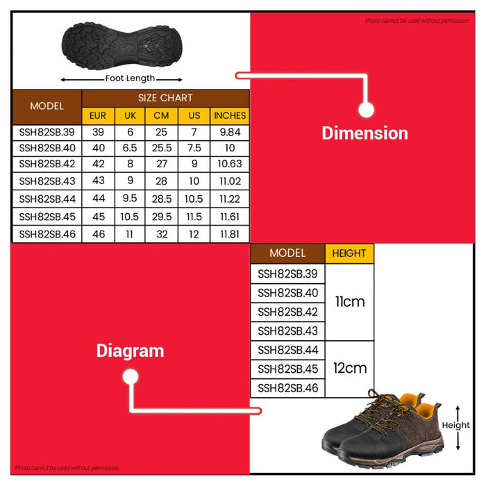 Buildmate x ING Safety Boots SSH82SB | Steel Toe, Flyknit Upper, EVA/Rubber Sole, SB IHT