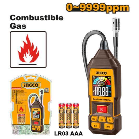 Buildmate x INGCO Digital Gas Detector HETGA031 Methane Combustible 9999ppm LCD HETGA031 IPT