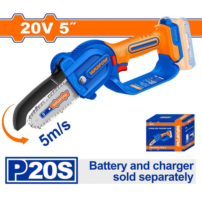 Buildmate x WADFOW 20V Cordless Mini Saw 5" WCLP553/WCLP558 13cm Chain Bar Kit WCPT