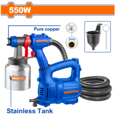 Buildmate x WADFOW 550W Spray Gun with Stainless Container WEG2A261 WPT