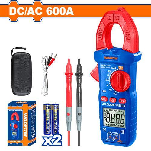 Buildmate x WADFOW DC/AC Clamp Meter 6000 Counts LCD Backlight Multimeter WDM8602 WPT