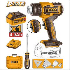 Buildmate x INGCO 20V Cordless Heat Gun 300–550°C w/ 4.0Ah Battery & Charger ICPT