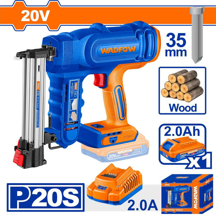 Buildmate x WADFOW 20V Cordless Brad Nailer F15–F35 WBJ1305/WBJ1308 WCPT