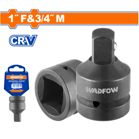 Buildmate x Wadfow Impact Socket Adapter 3/4"F-1"M & 1"F-3/4"M Cr-V WMS4201/3201 WHT