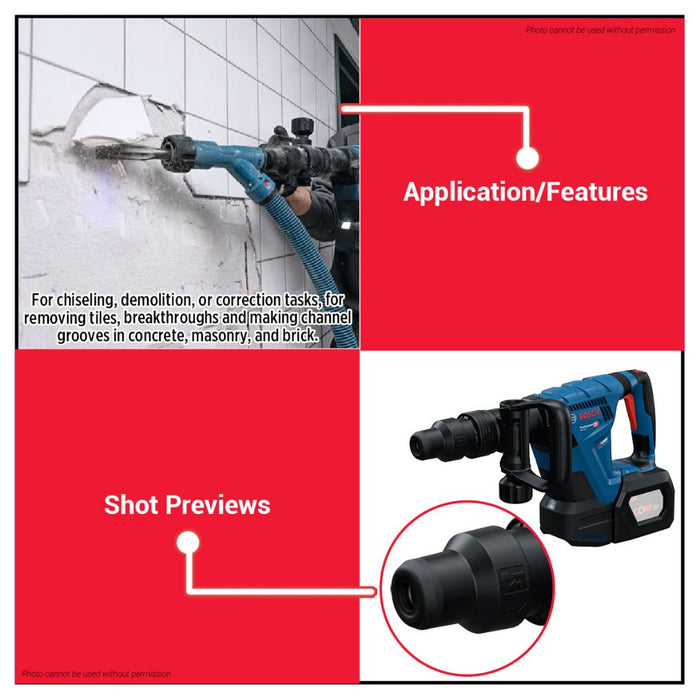 Buildmate x BOSCH GSH 18V-5 Cordless Demolition Hammer SDS Max 8.5J 0611918280 BLC