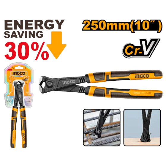 Buildmate x INGCO 10in 250mm High Leverage Rabbet Pliers Cr-V HHRP28250 IHT