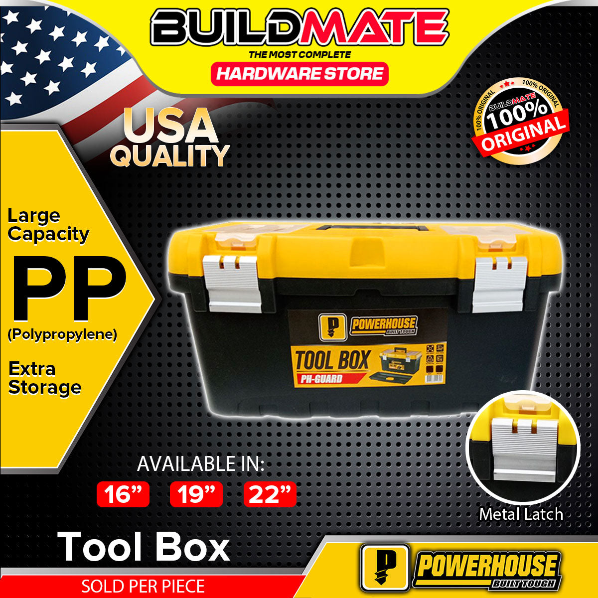 BUILDMATE Powerhouse Tool Box 16