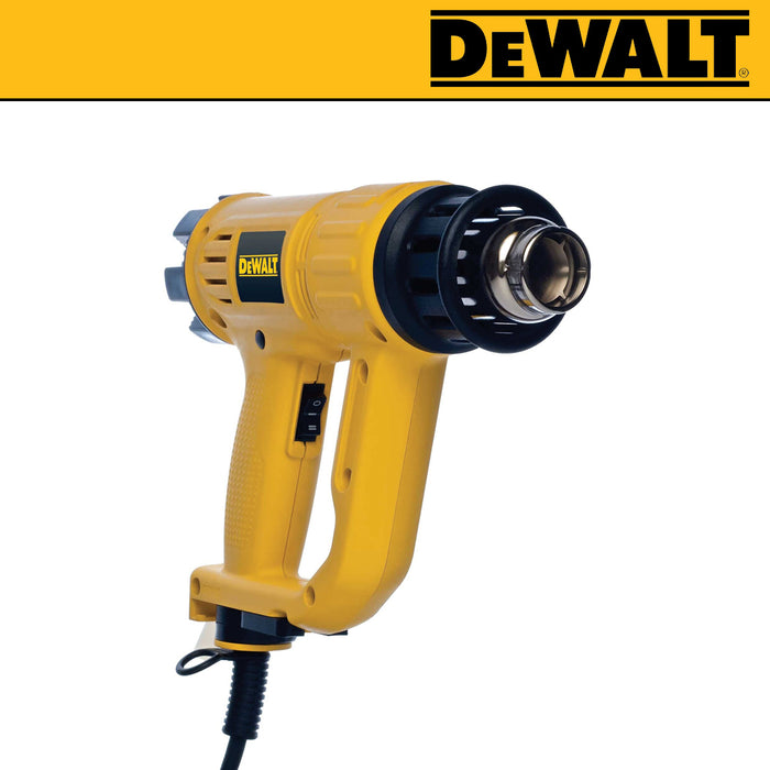 BUILDMATE x DEWALT 1800W Analog Heat Gun | 50–600°C, 250/450 L/min, Includes Cone & Fishtail Nozzles D26411-B1