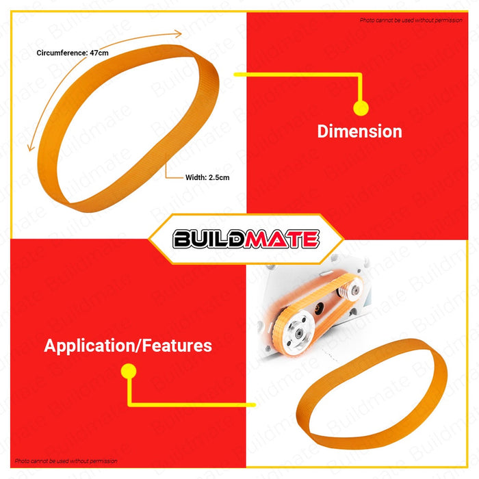 BUILDMATE Zekoki Spare Parts Belt for Planer 15CM Replacement Rubber Planer Drive Belt ZKK-2550MS •