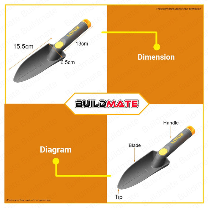 LOTUS Garden Transplanter Shovel Trowel LTGT100TTX •BUILDMATE• LHT LUTOS