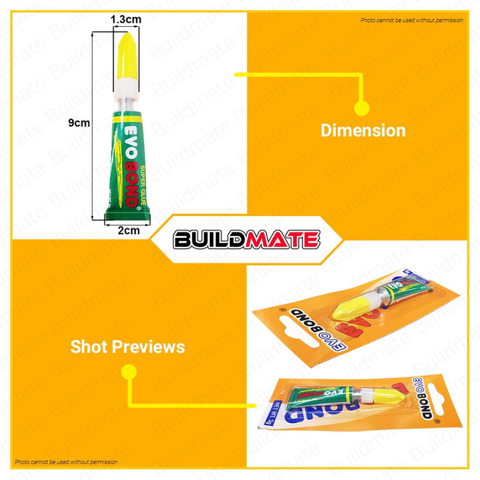 EVO BOND (1PC) Super Glue 3g Evobond •BUILDMATE•