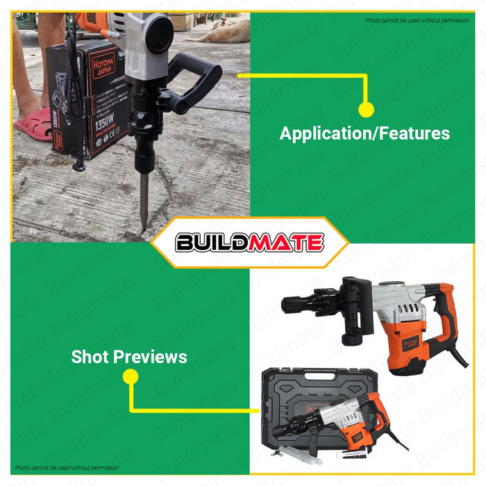 HOYOMA Demolition Jack Hammer / Chipping Hammer 1200W DH-0810 HYMPT