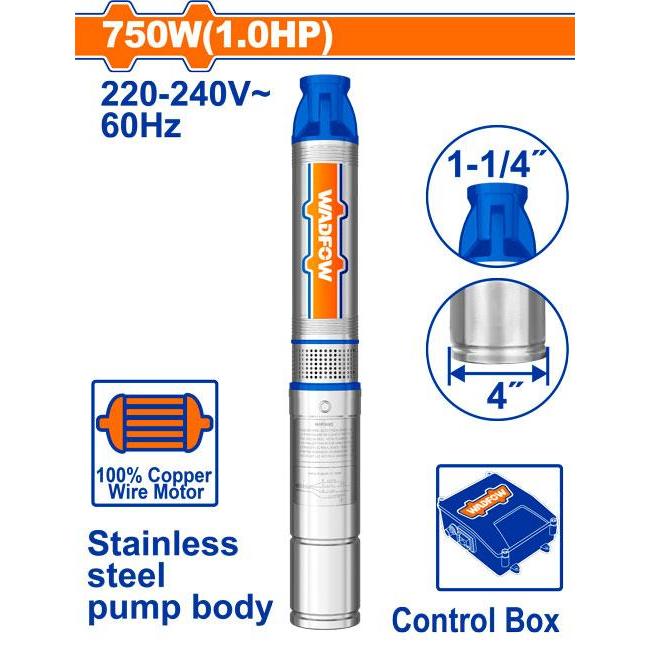 Buildmate x WADFOW Deep Well Pump 4" 750W (1.0HP) WWPD6031-5 WPT