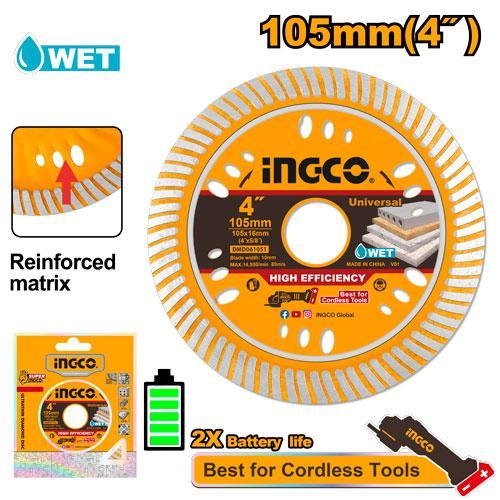 Buildmate x INGCO 4 Inch Ultra Thin Diamond Cutting Disc 105mm Diamond Blade DMD061051 IHT